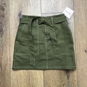 NWT Superdown Olive Green Mini Skirt XS